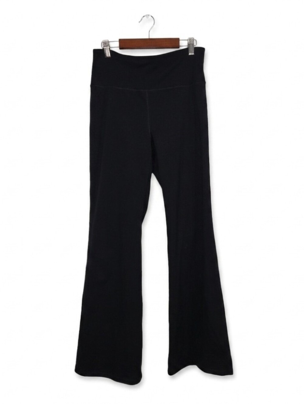 black flare athletic pants